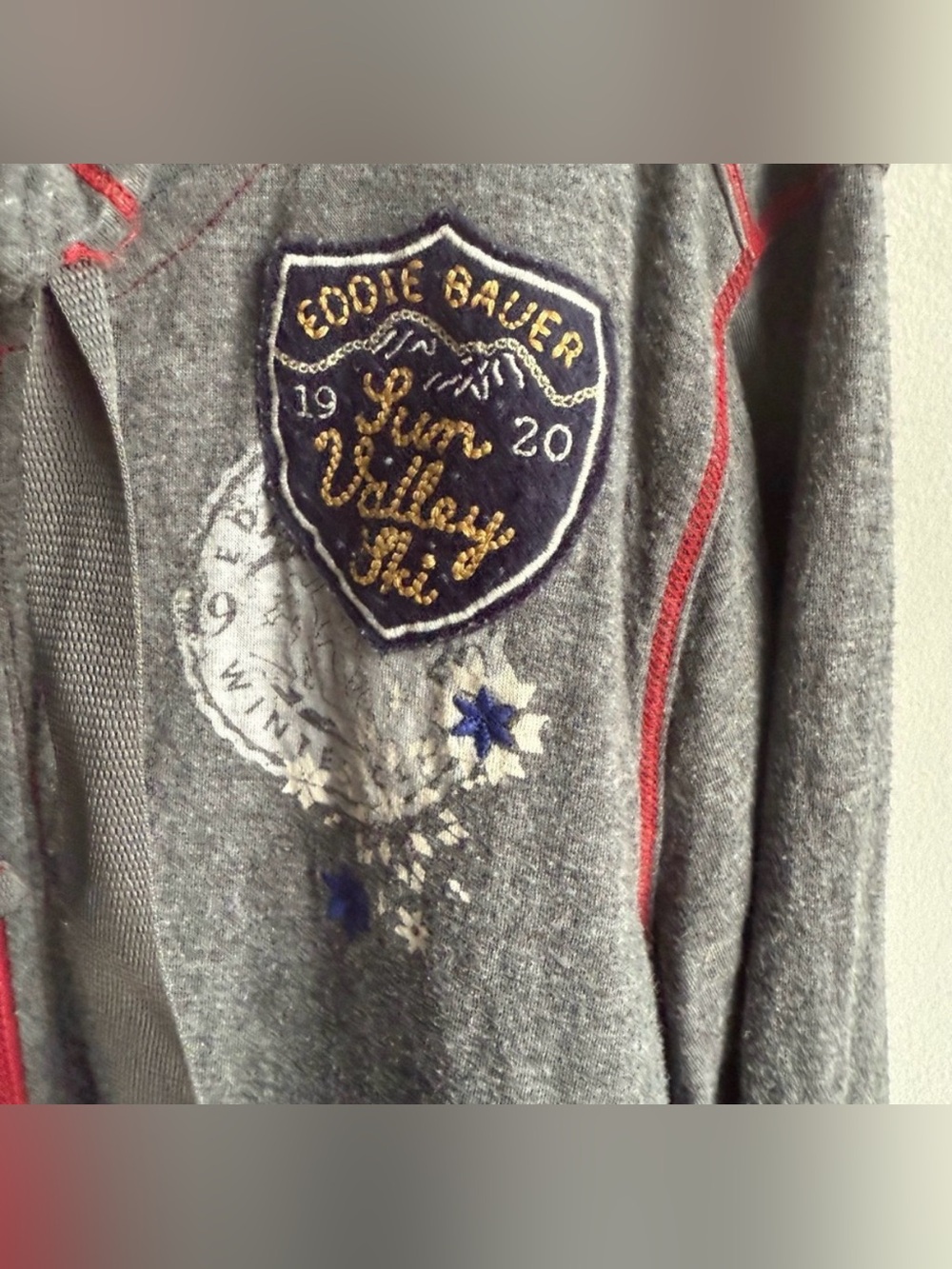 Eddie Bauer Sun Valley Ski Hoodie 2011 XL Retro Lightweight